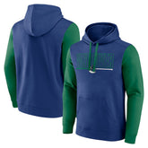 NHL Vancouver Canucks Logo Athletic Deliver Fleece Pullover Hoodie - Blue