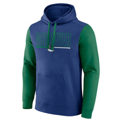 NHL Vancouver Canucks Logo Athletic Deliver Fleece Pullover Hoodie - Blue