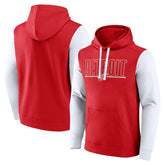 NHL Detroit Red Wings Logo Athletic Deliver Fleece Pullover Hoodie - Red