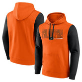 NHL Philadelphia Flyers Logo Athletic Deliver Fleece Pullover Hoodie - Orange