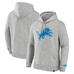 Detroit Lions Legacy Fleece Pullover Hoodie Heather Gray