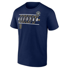 Tyrese Haliburton 2024 NBA All-Star Game Rebound Battle Name & Number T-Shirt Navy