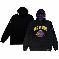 Los Angeles Lakers NBA x Two Hype Unisex Culture & Hoops Heavyweight Pullover Hoodie - Black