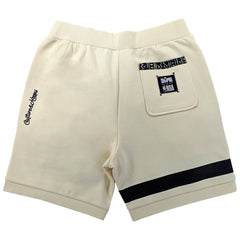Brooklyn Nets NBA x Two Hype Unisex Culture & Hoops Premium Classic Fleece Shorts - Cream