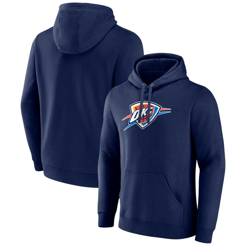 Oklahoma City Thunder Primary Logo Pullover Hoodie Navy