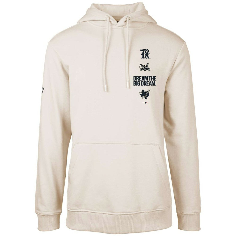 Texas Rangers Levelwear City Connect Podium Baseline Pullover Hoodie - Khaki Hoodies