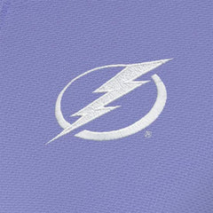 NHL Tampa Bay Lightning Antigua Women's White Logo Finish Quarter-Zip Top - Heather Purple