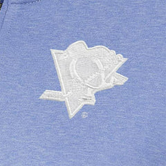 NHL Pittsburgh Penguins Antigua Women's White Logo Mentor Quarter-Zip Jacket - Lavender