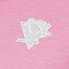 NHL Pittsburgh Penguins Antigua Women's White Logo Mentor Quarter-Zip Jacket - Pink