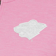 NHL Minnesota Wild Antigua Women's White Logo Mentor Quarter-Zip Jacket - Pink