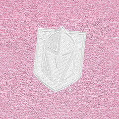 NHL Vegas Golden Knights Antigua White Logo Hunk Quarter-Zip Pullover - Pink