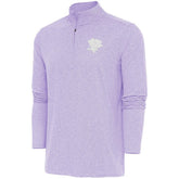 NHL Pittsburgh Penguins Antigua White Logo Hunk Quarter-Zip Pullover - Lavender