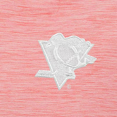 NHL Pittsburgh Penguins Antigua White Logo Bright Quarter-Zip Pullover - Coral