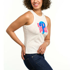 Philadelphia Phillies Lusso Women's Lourdes Tank Top - White Tanks
