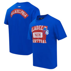 Philadelphia 76ers Pro Standard Made To Play Drop Shoulder T-Shirt Royal