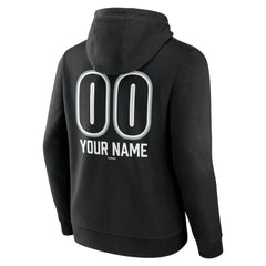 Chicago White Sox Personalized Name & Number Fastball Pullover Hoodie - Black Hoodies