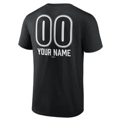 Chicago White Sox Personalized Name & Number Fastball T-Shirt - Black T-shirts