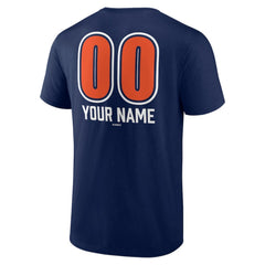 Detroit Tigers Personalized Name & Number Fastball T-Shirt - Navy T-shirts