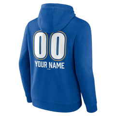 Kansas City Royals Personalized Name & Number Fastball Pullover Hoodie - Royal Hoodies