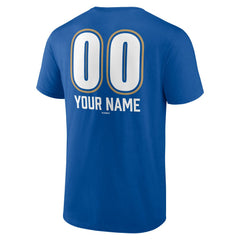 Kansas City Royals Personalized Name & Number Fastball T-Shirt - Royal T-shirts