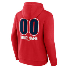 Los Angeles Angels Personalized Name & Number Fastball Pullover Hoodie - Red Hoodies