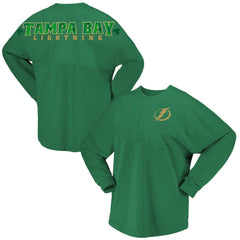 NHL Tampa Bay Lightning Fanatics Women's St. Patrick's Day Spirit Jersey T-Shirt - Kelly Green