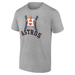 Houston Astros Personalized Name & Number Fastball T-Shirt - Heather Gray T-shirts