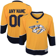 NHL Nashville Predators Youth Home Replica Custom Jersey - Gold