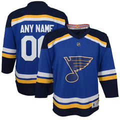 NHL St. Louis Blues Youth Home Replica Custom Jersey - Blue