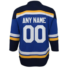 NHL St. Louis Blues Youth Home Replica Custom Jersey - Blue