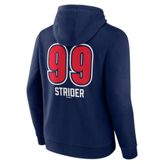 Spencer Strider Atlanta Braves Fastball Player Name & Number Pullover Hoodie - Navy Hoodies