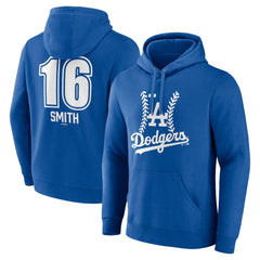 Will Smith Los Angeles Dodgers Fastball Player Name & Number Pullover Hoodie - Royal Hoodies