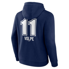 Anthony Volpe New York Yankees Fastball Player Name & Number Pullover Hoodie - Navy Hoodies