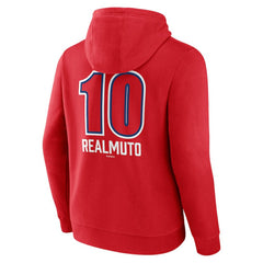 J.T. Realmuto Philadelphia Phillies Fastball Player Name & Number Pullover Hoodie - Red Hoodies