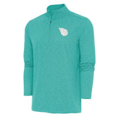 Cleveland Guardians Antigua Hunk Quarter-Zip Top - Heather Aqua Tops