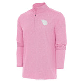 Cleveland Guardians Antigua Hunk Quarter-Zip Top - Pink Tops
