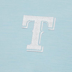 Texas Rangers Antigua Bright Quarter-Zip Pullover Top - Powder Blue Pullover