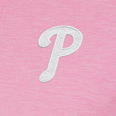 Philadelphia Phillies Antigua Women's Mentor Quarter-Zip Pullover Top - Pink Pullover