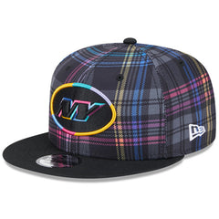 New York Jets New Era 2024 NFL Crucial Catch Plaid 9FIFTY Snapback Hat Black