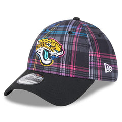 Jacksonville Jaguars New Era 2024 NFL Crucial Catch Plaid 39THIRTY Flex Hat Black