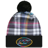 New York Jets New Era 2024 NFL Crucial Catch Cuffed Knit Hat with Pom Black
