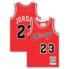 NBA Michael Jordan Chicago Bulls Preschool Hardwood Classics 1984/85 Authentic Swingman Jersey sale - Red