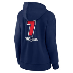Masataka Yoshida Boston Red Sox Women's Fastball Player Name & Number Pullover Hoodie - Navy Hoodies