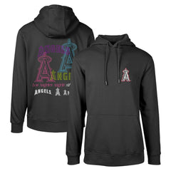 Los Angeles Angels Levelwear Podium Vintage Pullover Hoodie - Black Hoodies