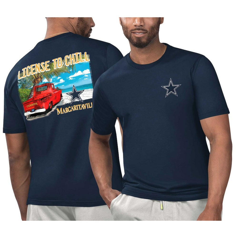 Dallas Cowboys Margaritaville Licensed to Chill T-Shirt Navy