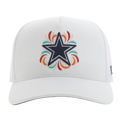 Dallas Cowboys HOOey NFL Fiesta Adjustable Trucker Hat – White