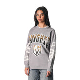 NHL Vegas Golden Knights The Wild Collective Unisex Tie-Dye Double Collar Pullover Sweatshirt - Gray