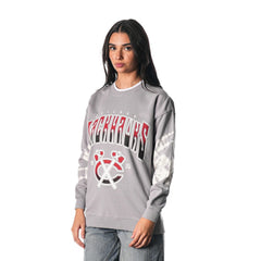 NHL Chicago Blackhawks The Wild Collective Unisex Tie-Dye Double Collar Pullover Sweatshirt - Gray