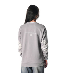 NHL Chicago Blackhawks The Wild Collective Unisex Tie-Dye Double Collar Pullover Sweatshirt - Gray