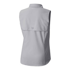 Arizona Cardinals Women's PFG Tamiami Omni-Shade Sleeveless Button-Up Shirt Gray